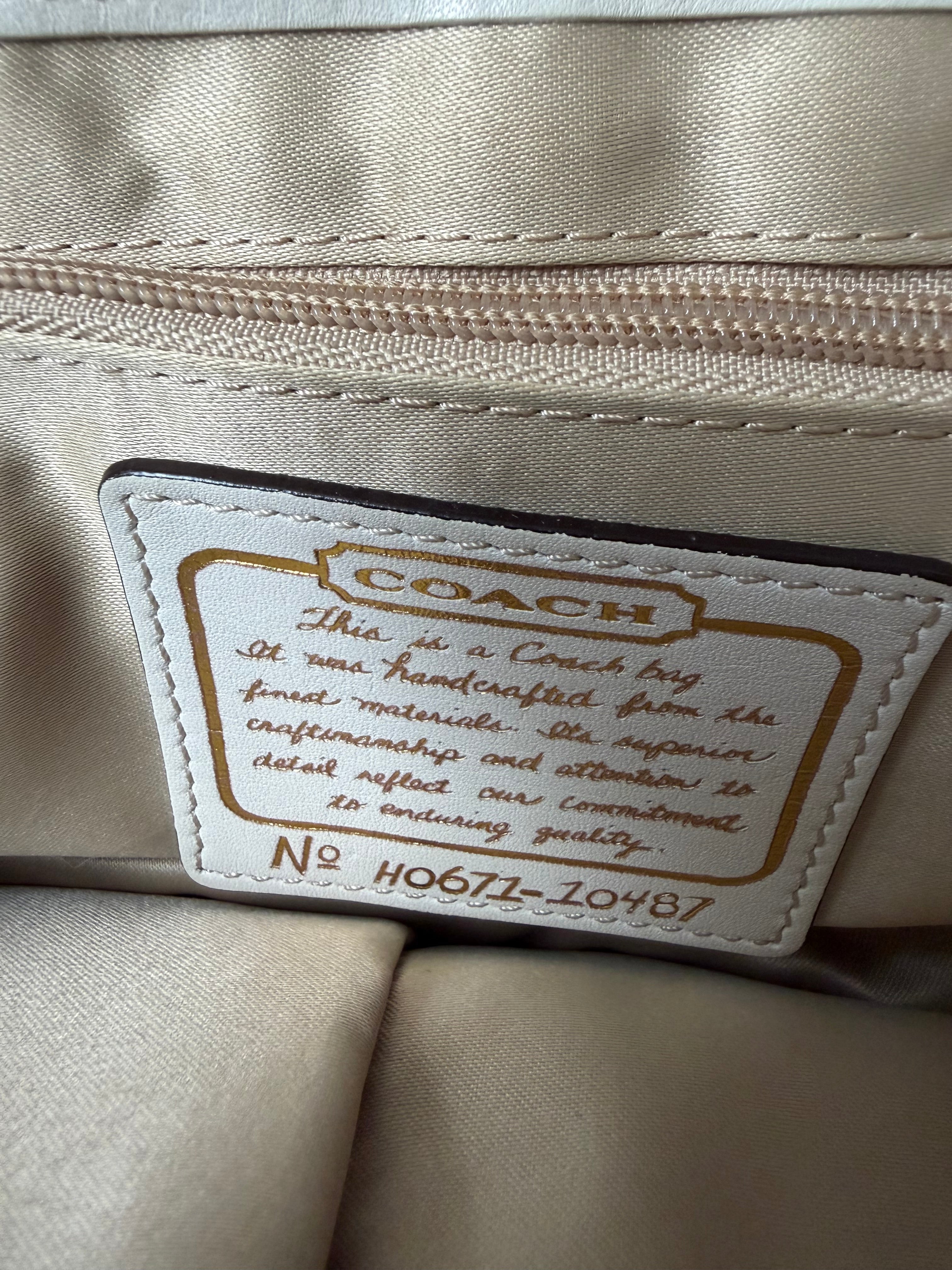 Coach signature Denim jacquard Legacy Whipstitch Shoulder bag