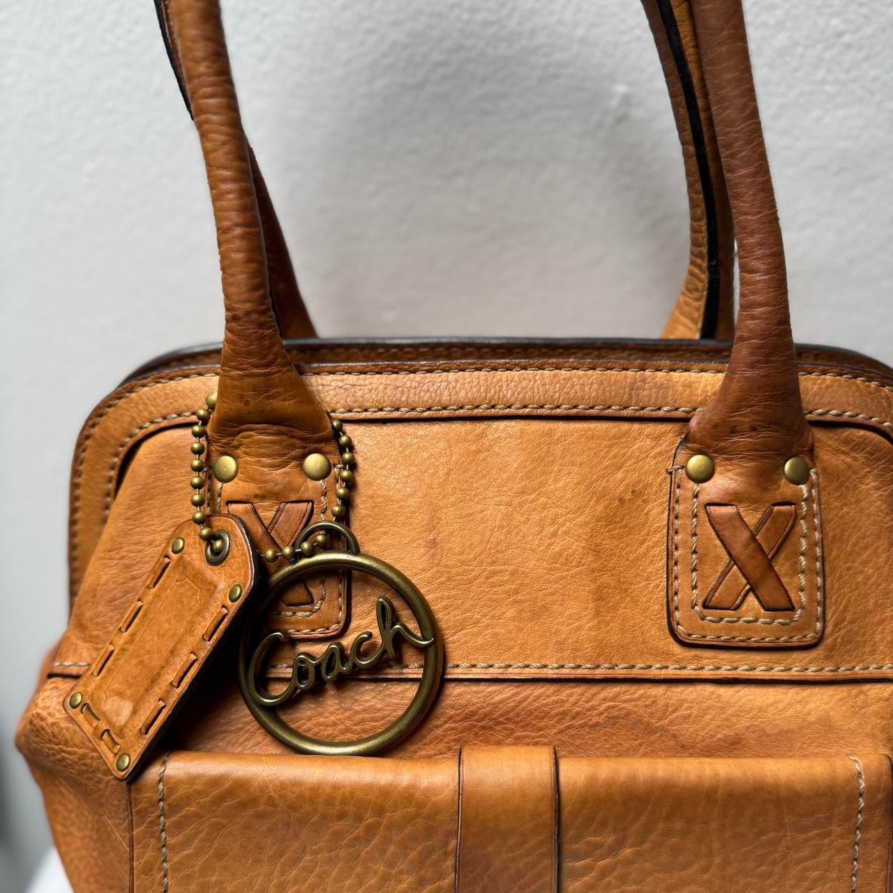 Coach 65th Limited Edition Ed Thompson Legacy Doctor Premium Leather Satchel Shoulder Bag Tan 11373