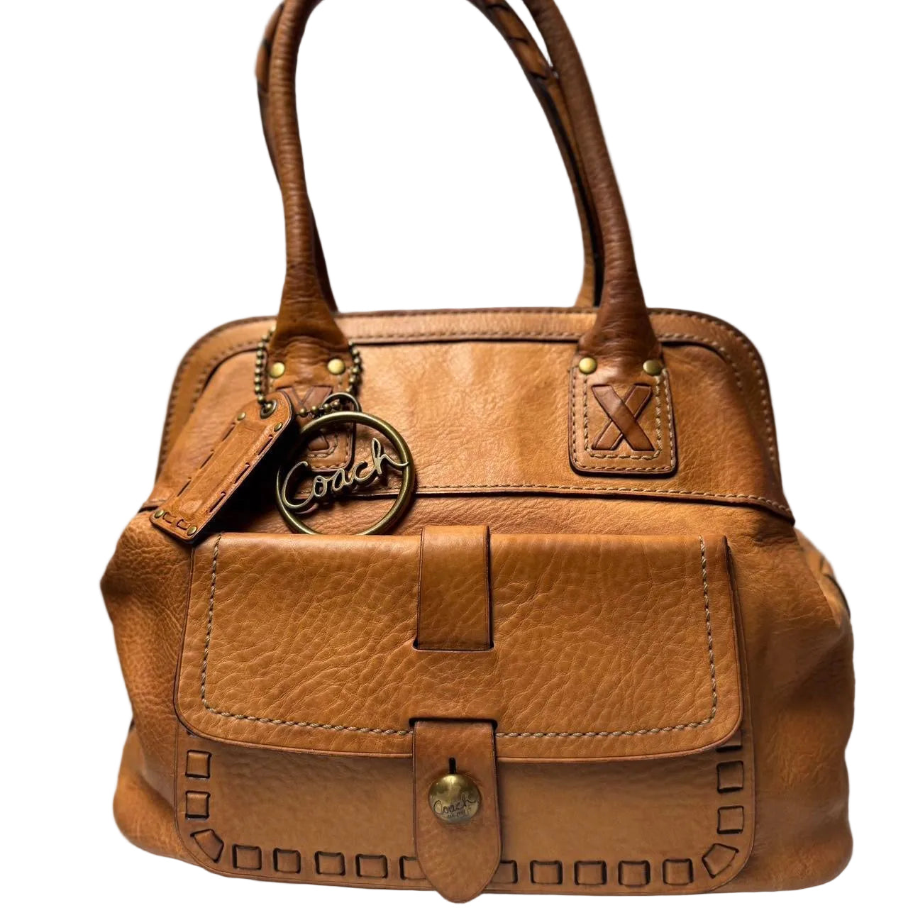 Coach 65th Limited Edition Ed Thompson Legacy Doctor Premium Leather Satchel Shoulder Bag Tan 11373