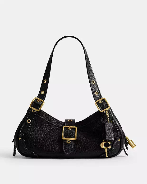 Coach Black pebbled Drifter 31