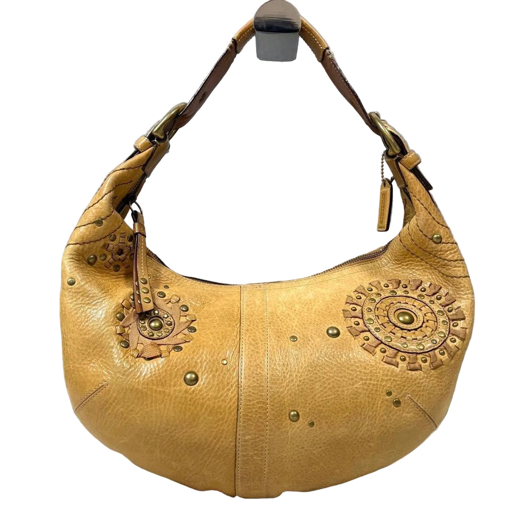 Coach Mia Tan Soho Leather Shoulder Bag/Hobo w/Embellishments 10063