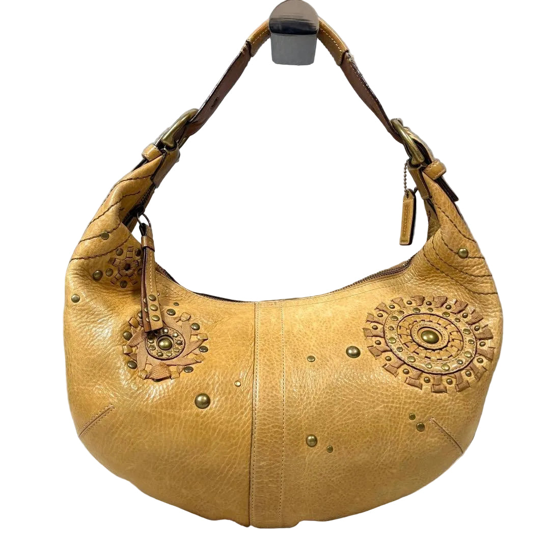 Coach Mia Tan Soho Leather Shoulder Bag/Hobo w/Embellishments 10063