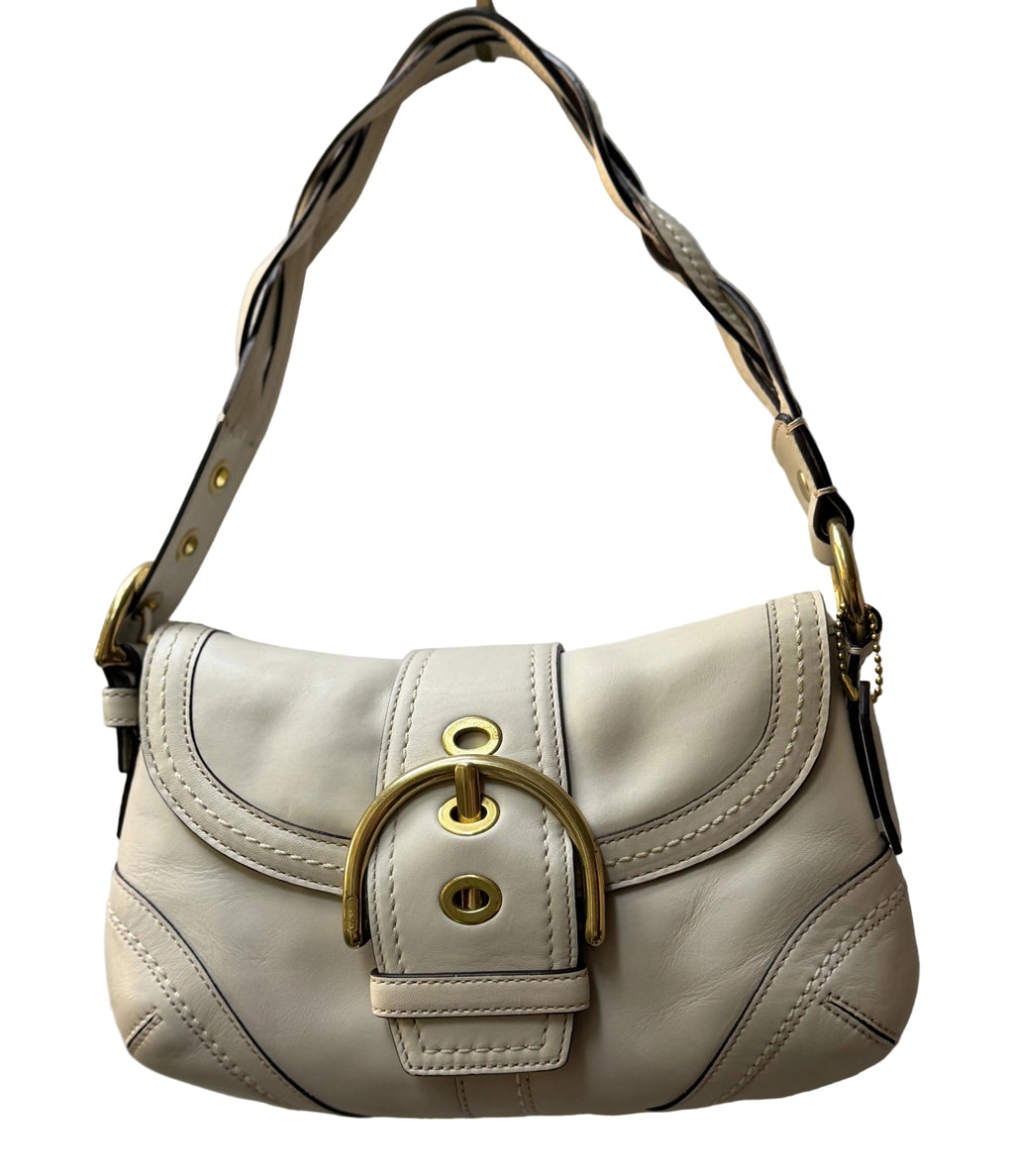 Coach Soho Buckle Flap Shoulder Bag #10317 Braided strap