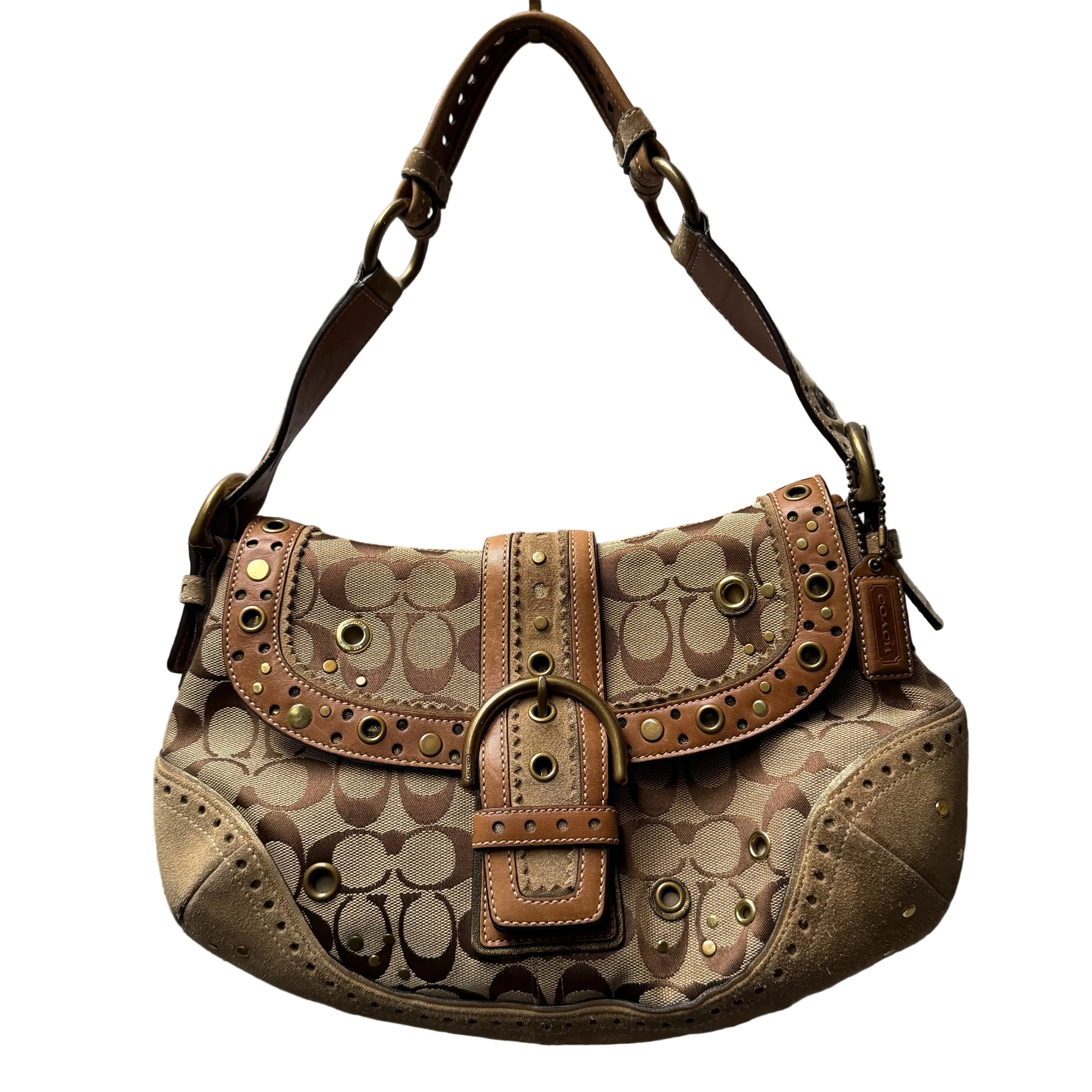 Coach Soho  Signature C Canvas Rivet  9451