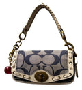Coach White Blue denim y2k legacy bag 