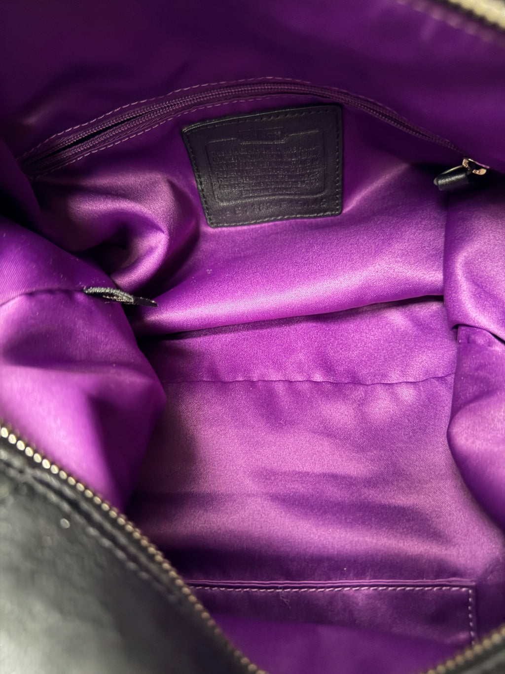 COACH Ashley #F15445 Black Satchel Bag