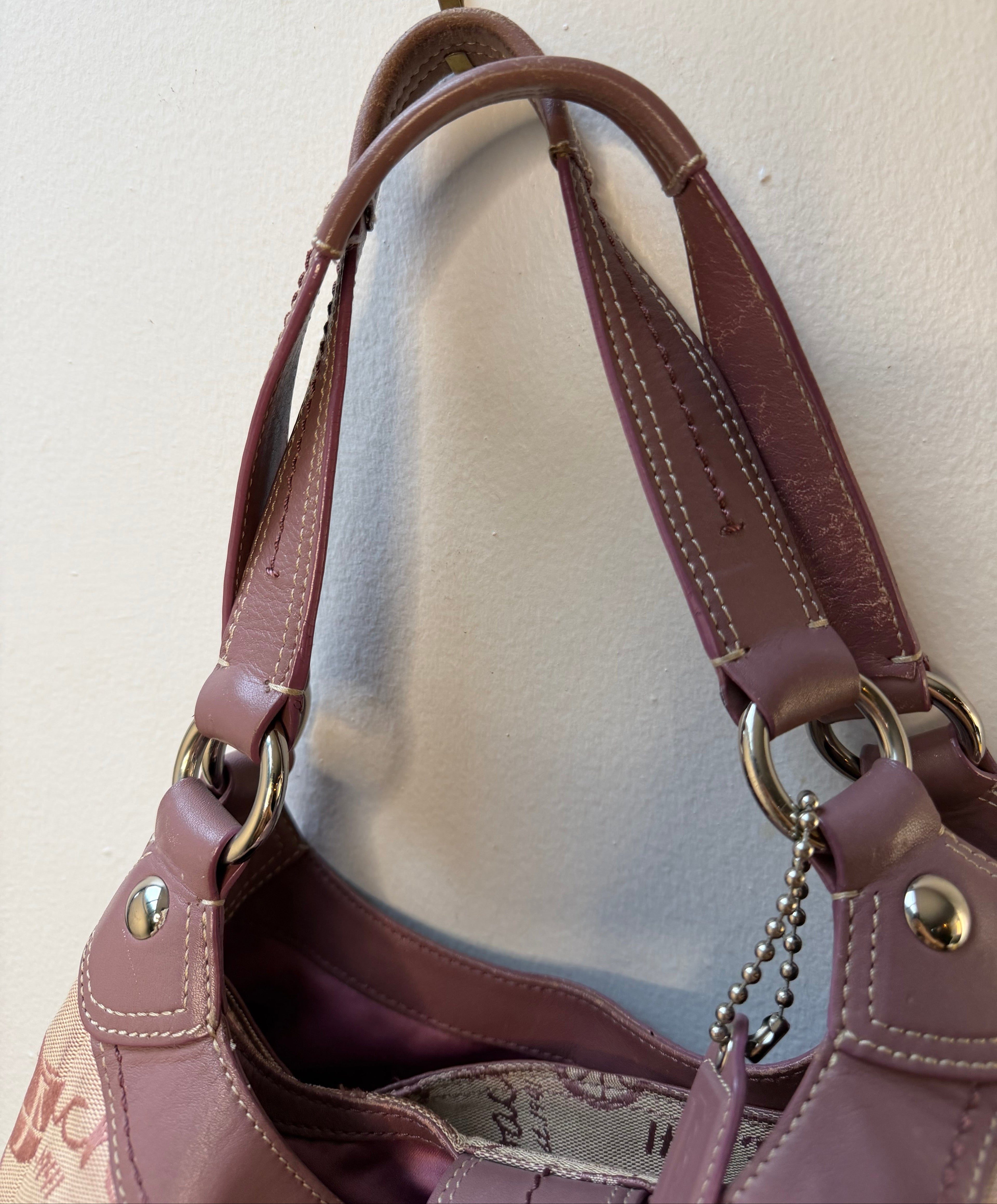 Coach Soho Lyn Hobo Shoulder Bag with Carriage F15209 Purple