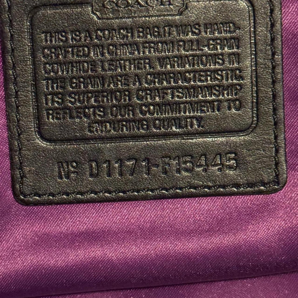 COACH Ashley #F15445 Black Satchel Bag