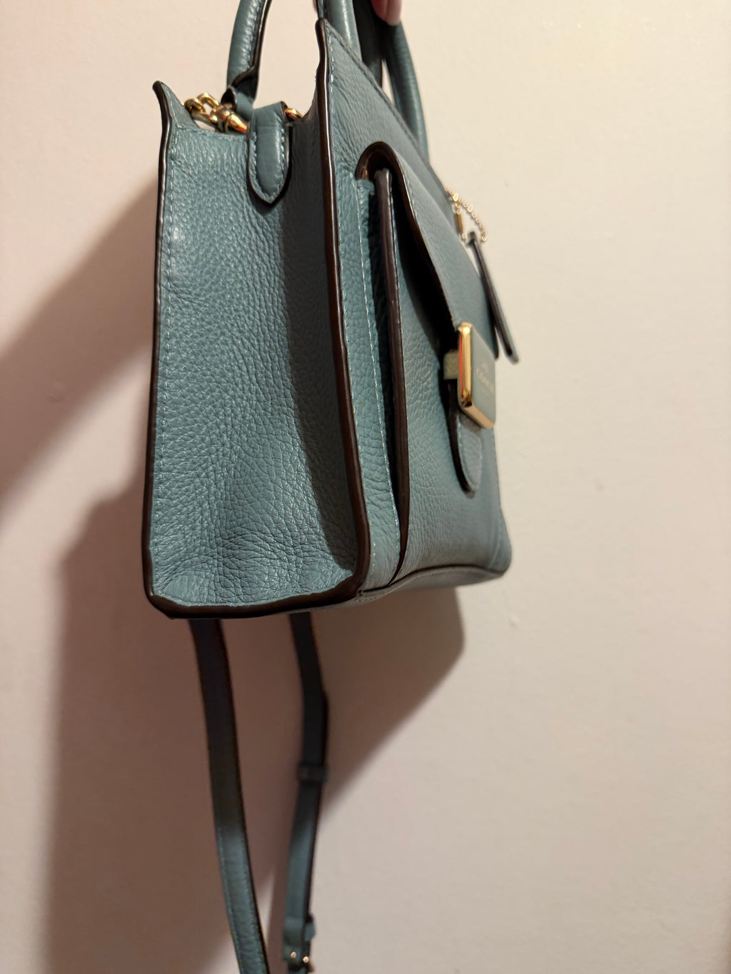 Coach Mini Pepper Marine Teal Crossbody Bag