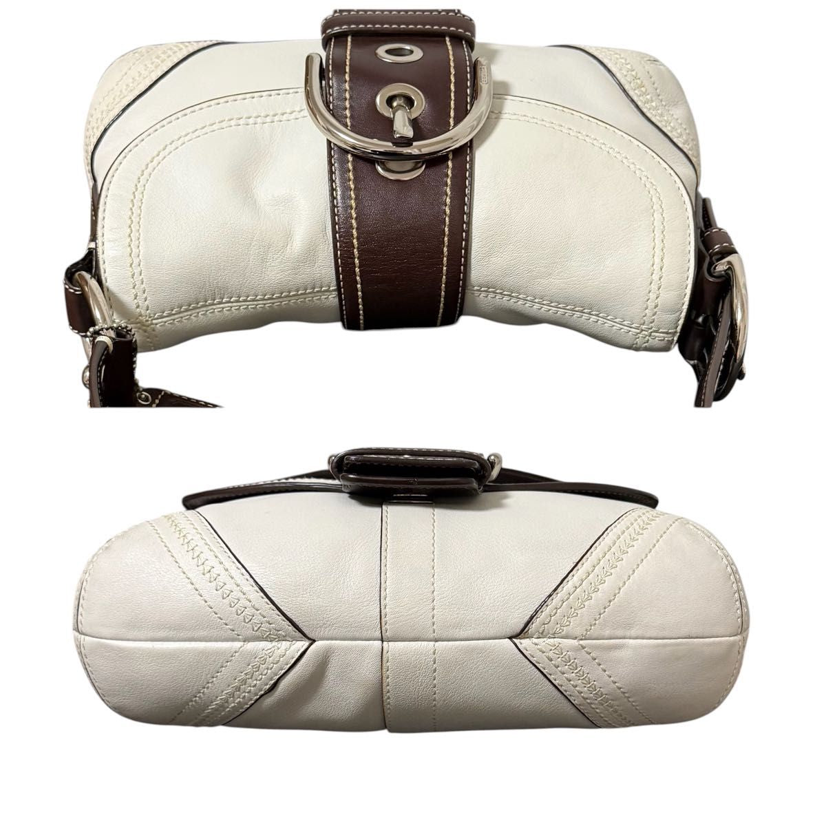 Coach Soho White & Brown 10577