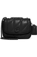 Coach Nappa Leather Pillow Madison Shoulder Bag With Quilting In Black