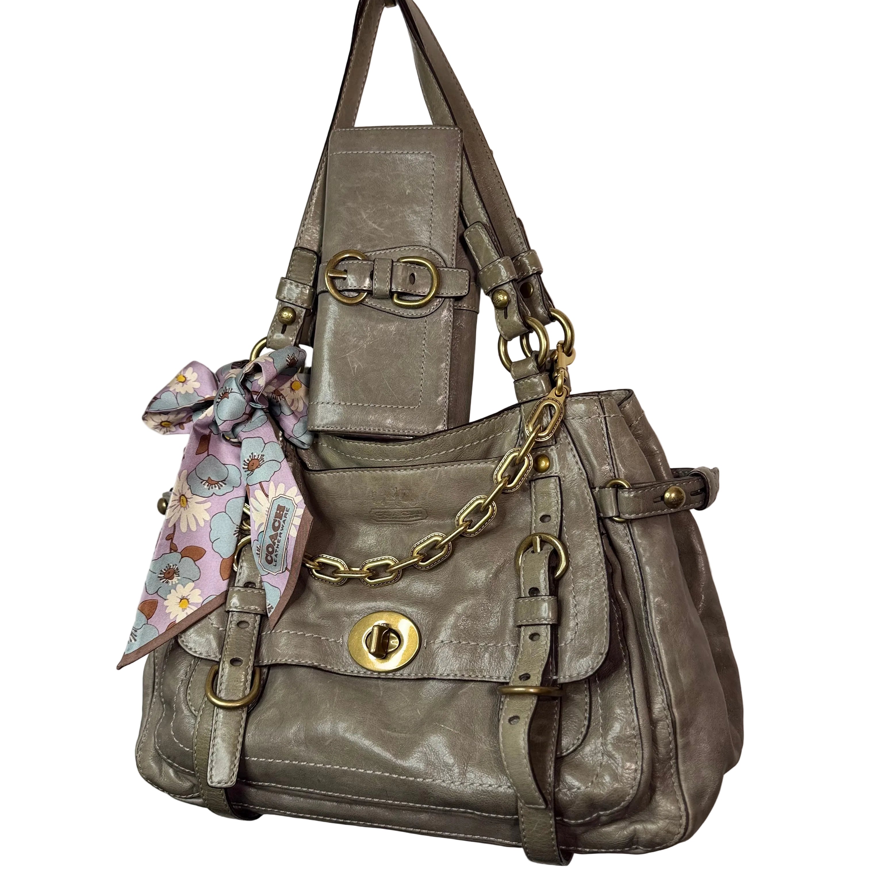 Coach 65th Anniversary Legacy Garcia 12705 Grey & Wallet