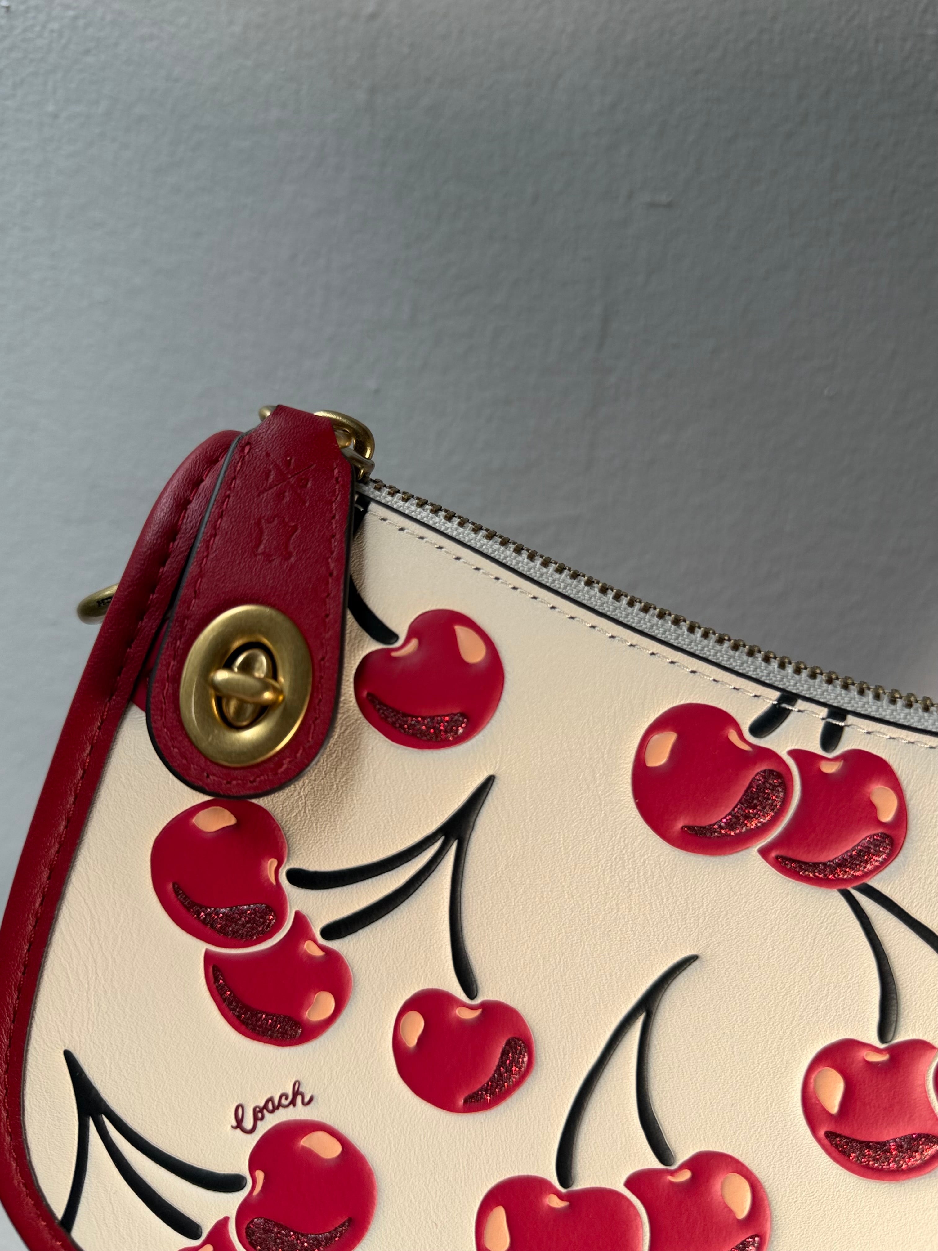 Coach Originals Cherry Leather Swinger 20 Shoulder Bag
