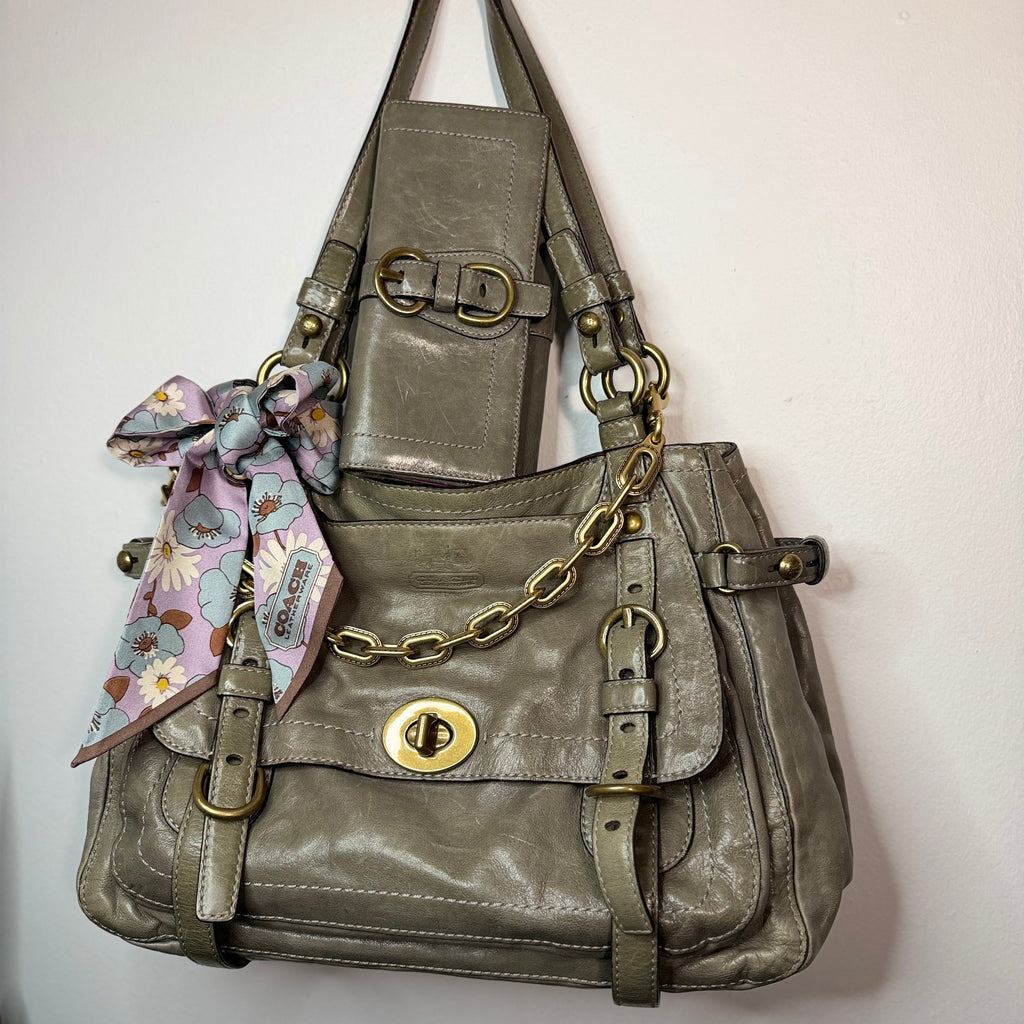 Coach 65th Anniversary Legacy Garcia 12705 Grey & Wallet