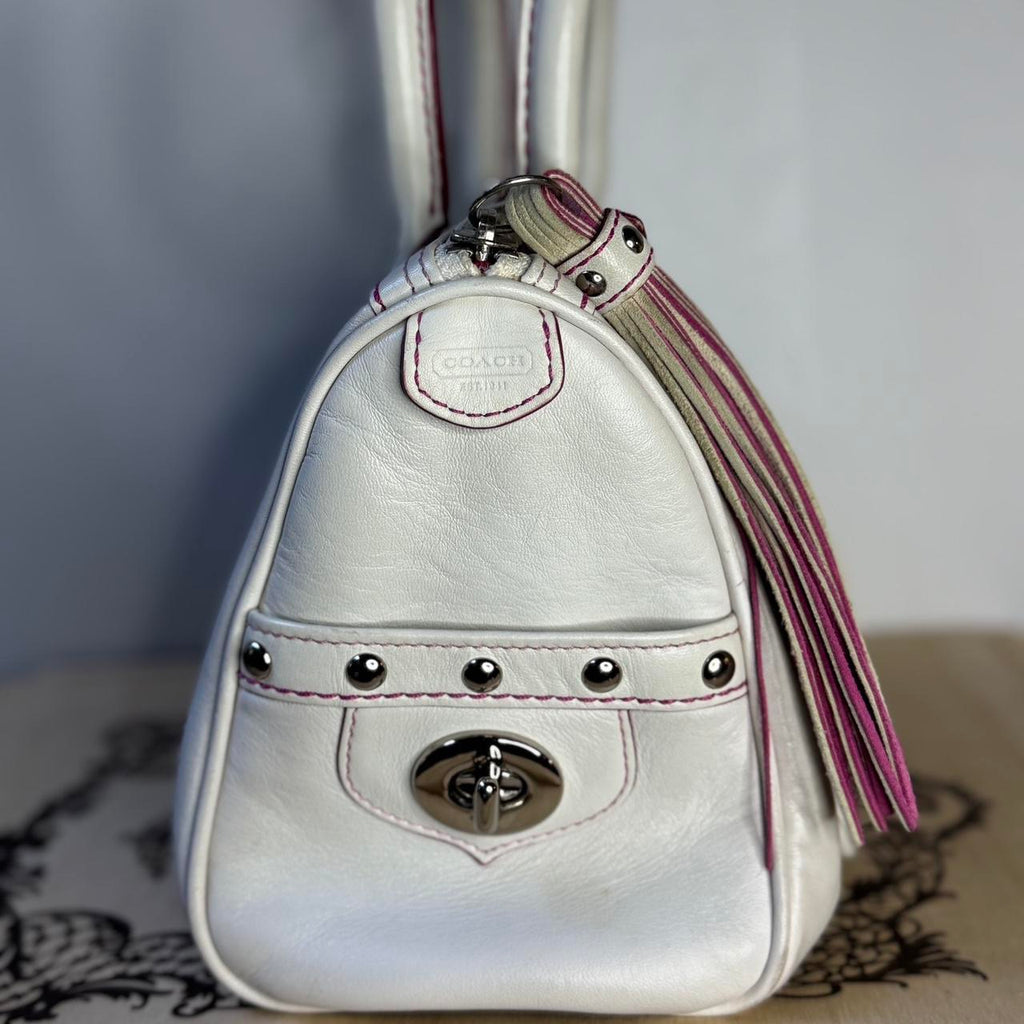 Coach Studded Mini Heart Boston Satchel & Wristlet