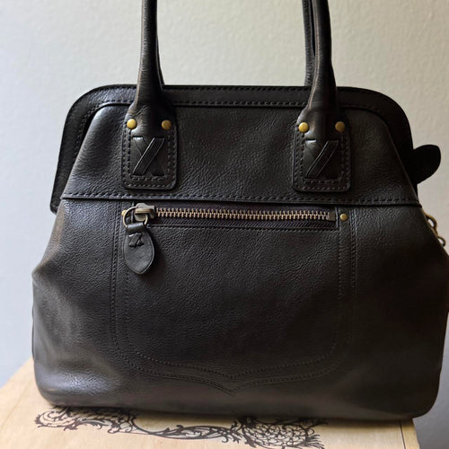 Coach 65th Limited Edition Ed Thompson Legacy Doctor Premium Leather Satchel Shoulder Bag Black 11373