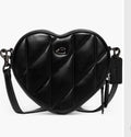 Heart Crossbody Bag with Nappa Leather Quilting
