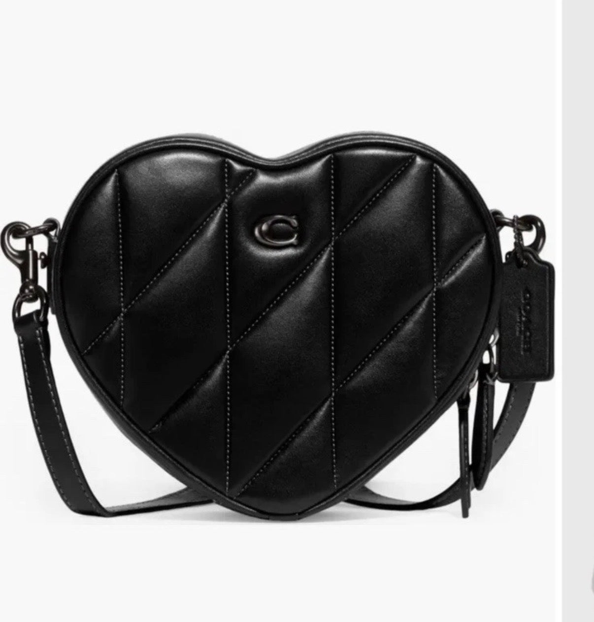 Heart Crossbody Bag with Nappa Leather Quilting