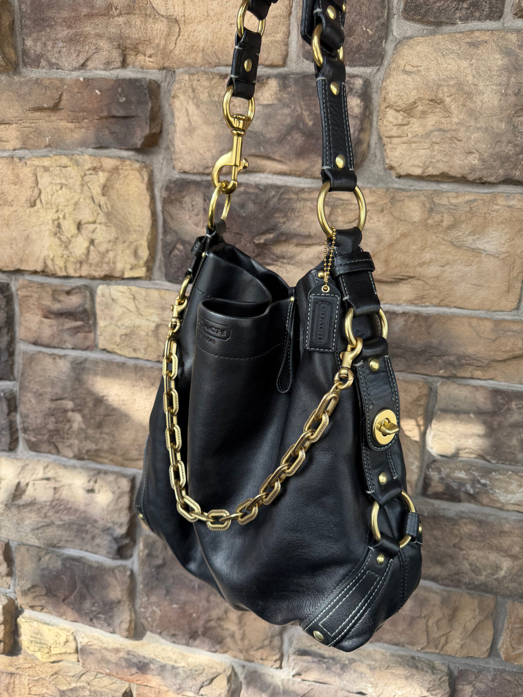 Coach Large Carly Gold Brass Hardware 10616