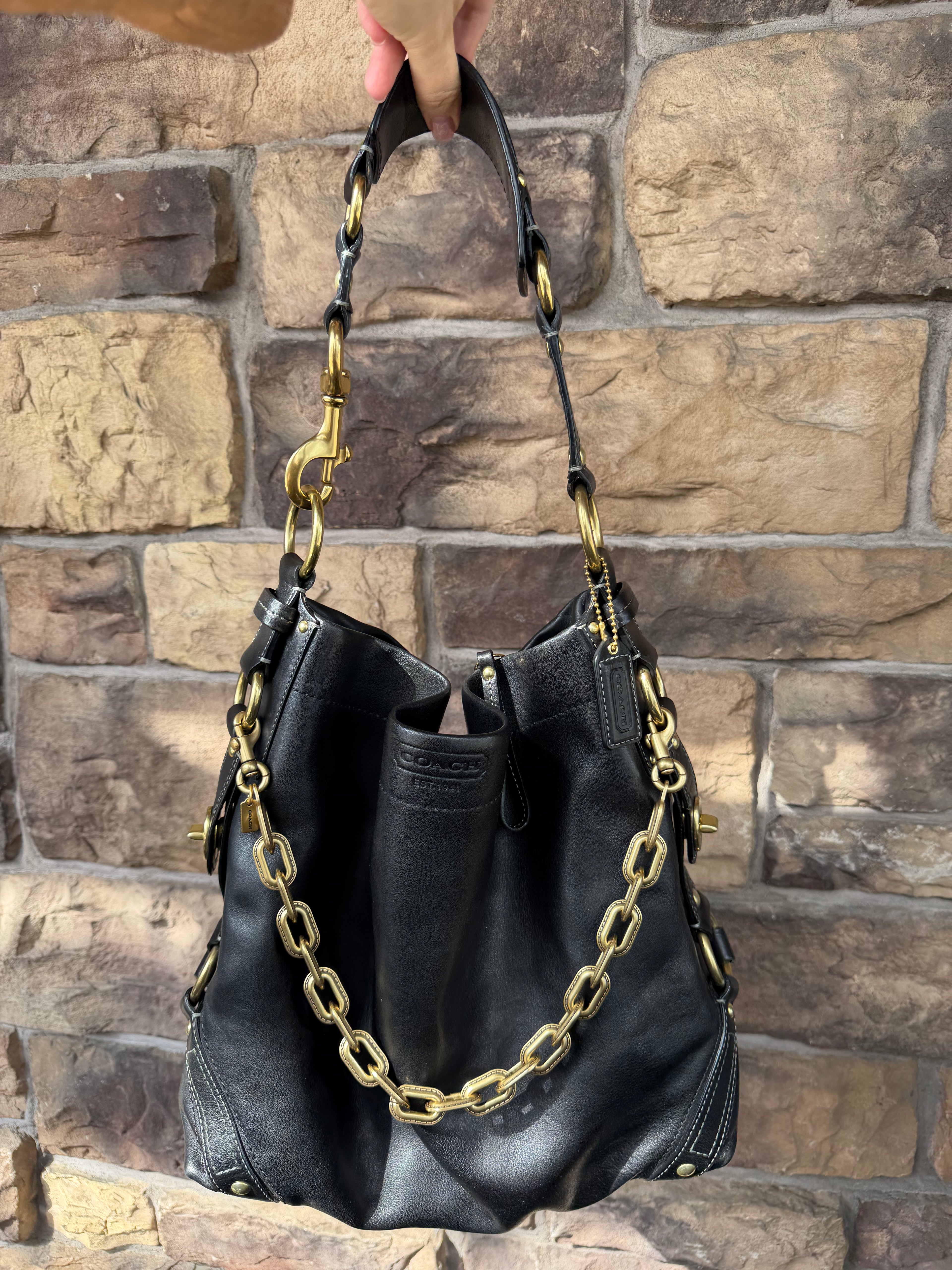 Coach Large Carly Gold Brass Hardware 10616