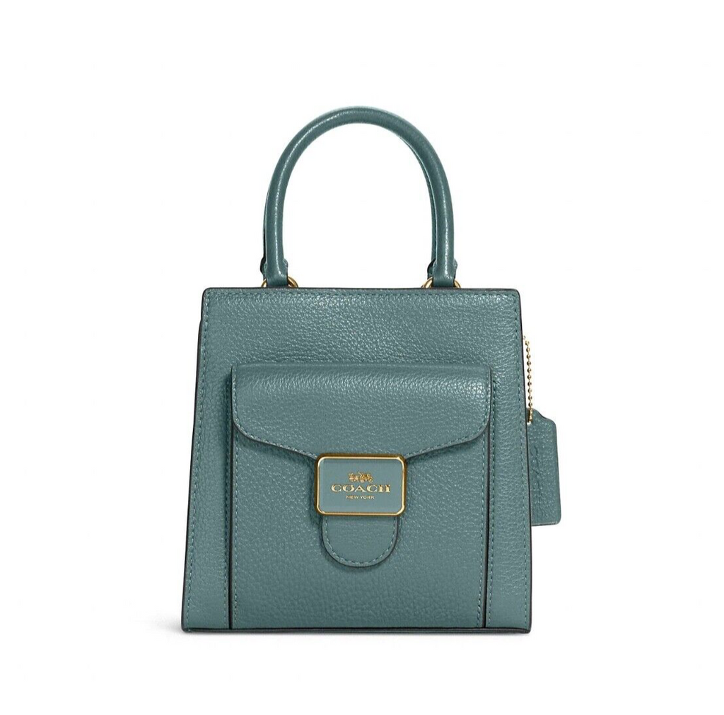 Coach Mini Pepper Marine Teal Crossbody Bag