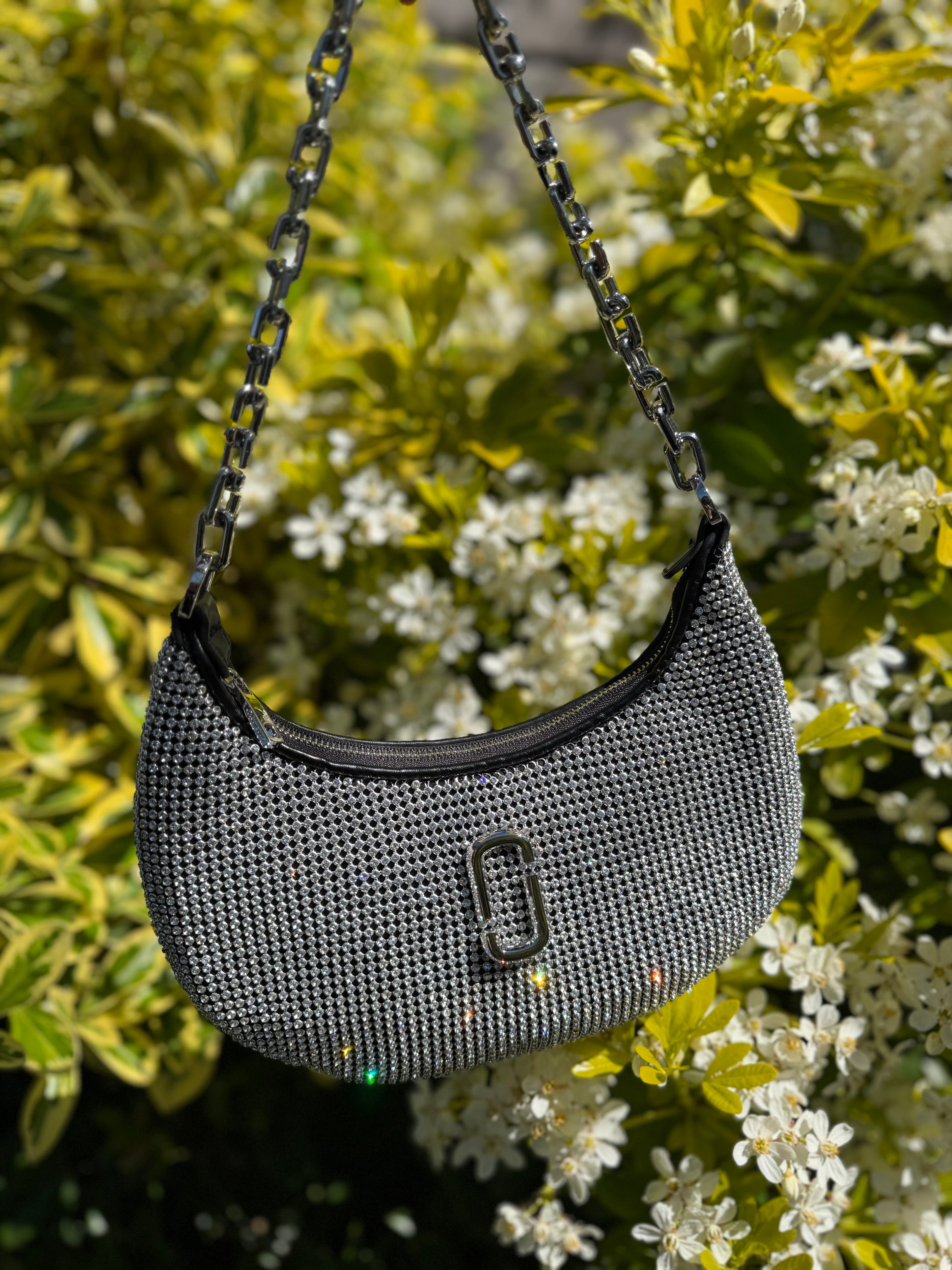 MARC JACOBS The Rhinestone Small Curve Bag 