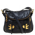 Marc by Marc Jacobs Petal to the Metal Natasha Black Leather Crossbody Bag