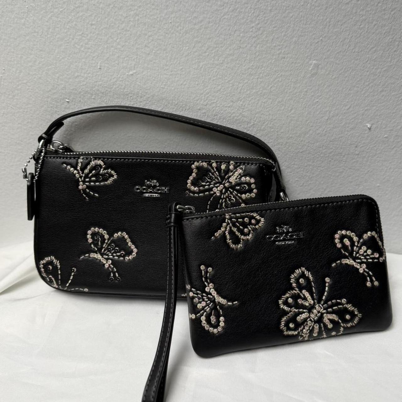 NWT Coach Nolita 19 With Sparkly Butterfly CCF58 & Wristlet Set