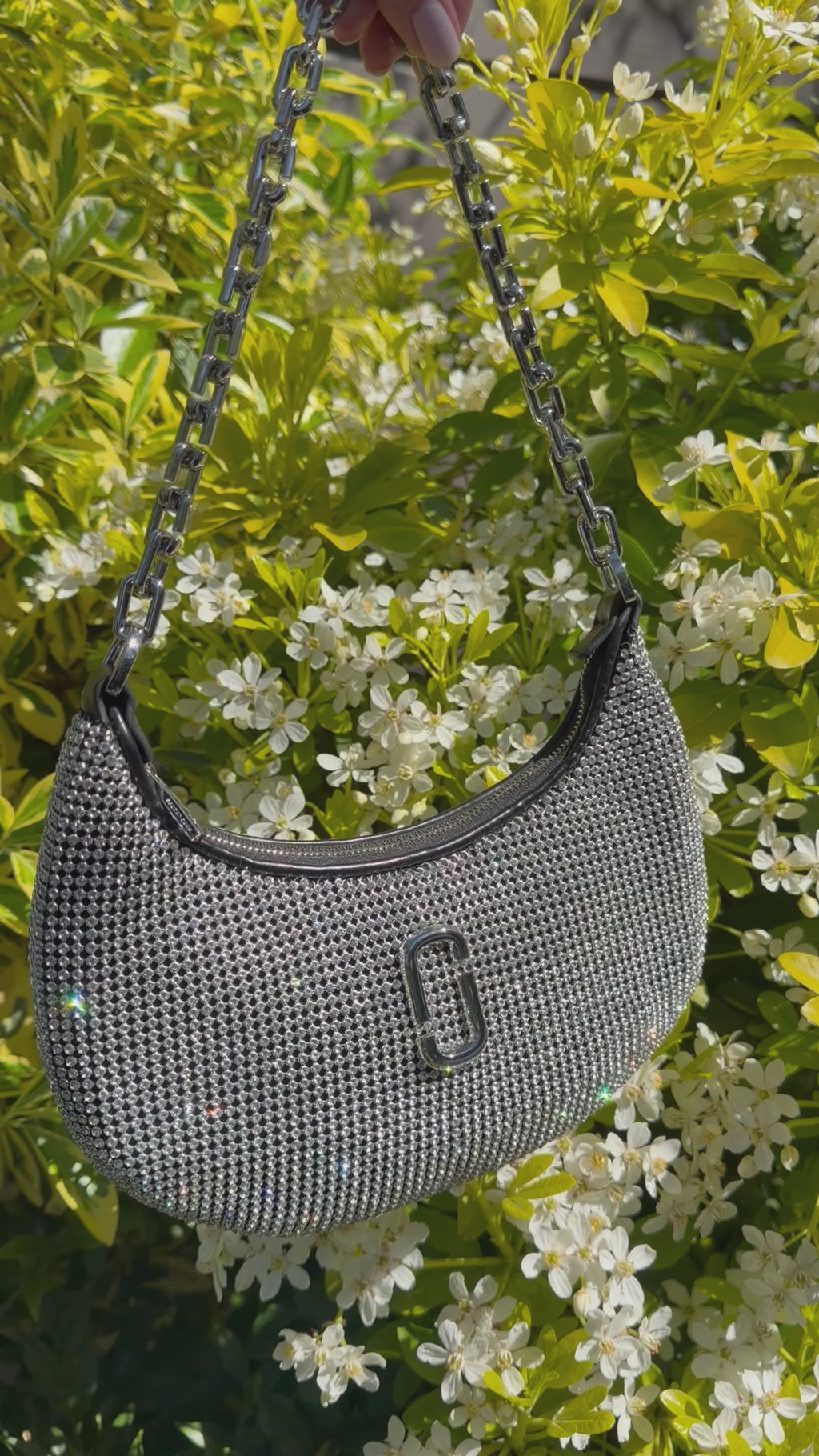 MARC JACOBS The Rhinestone Small Curve Bag