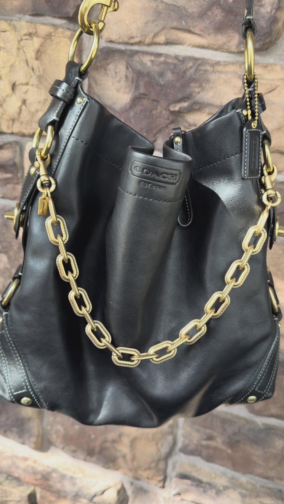 Coach Large Carly Gold Brass Hardware 10616