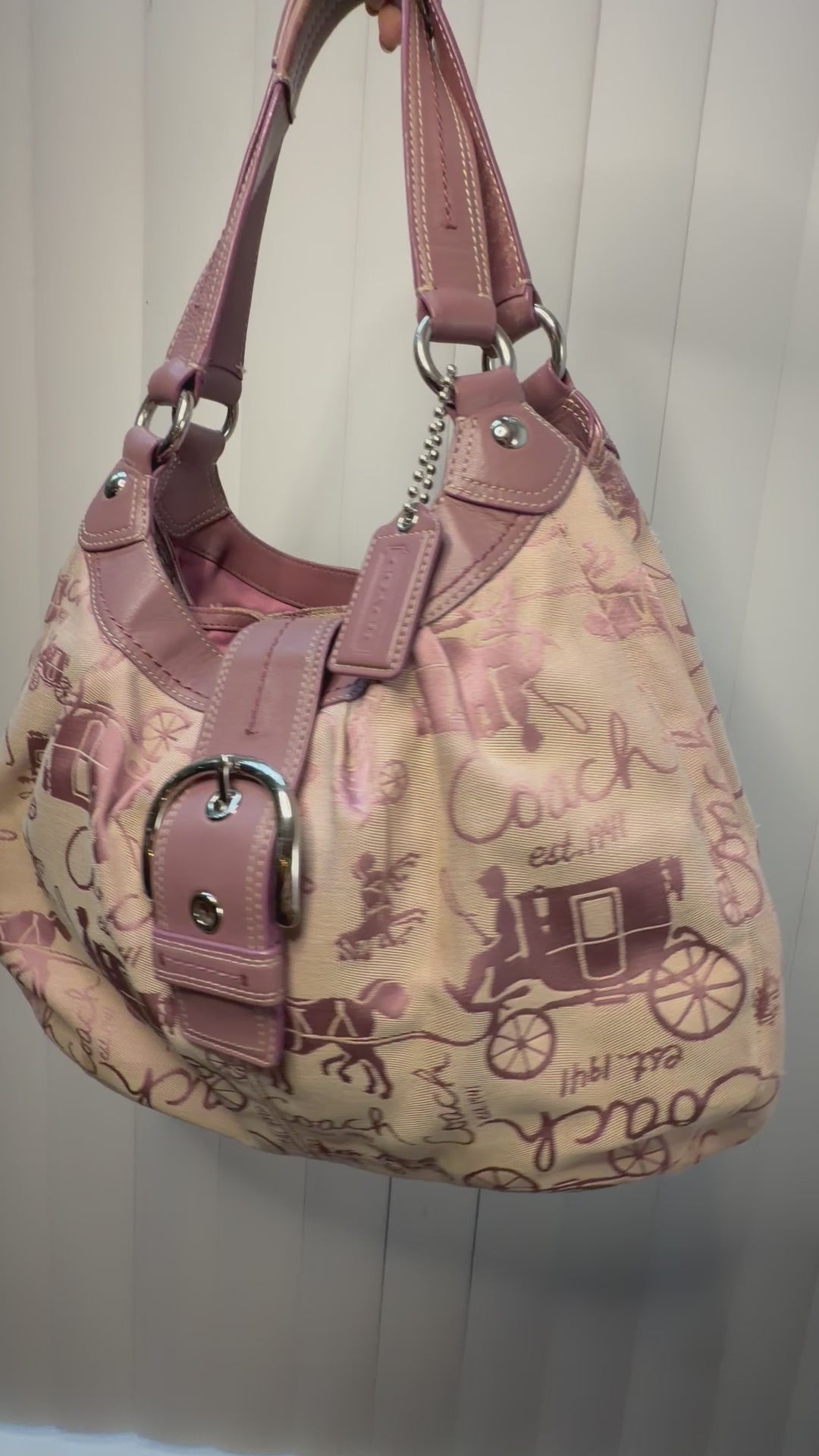 Coach Soho Hobo Shoulder Bag with Carriage F15209 Purple